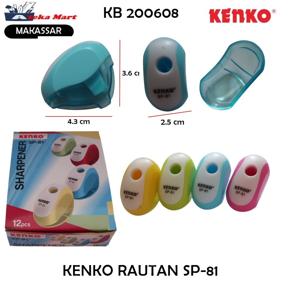 

[BOX/12PCS] SP-81 KENKO RAUTAN SP-81PERUNCING PENSIL