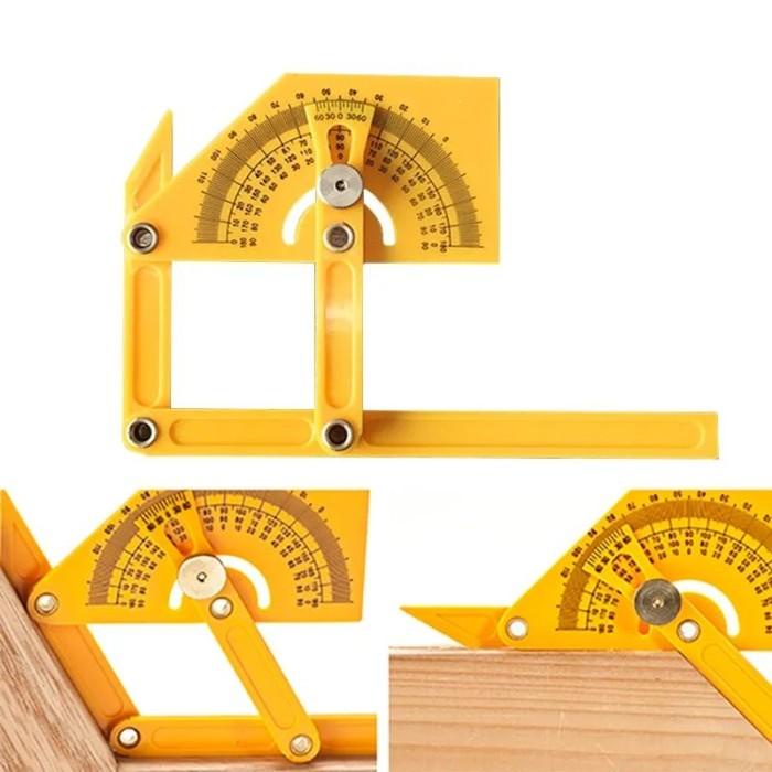 

JL903 Penggaris Sudut Alat Pertukangan Pencari Busur Derajat