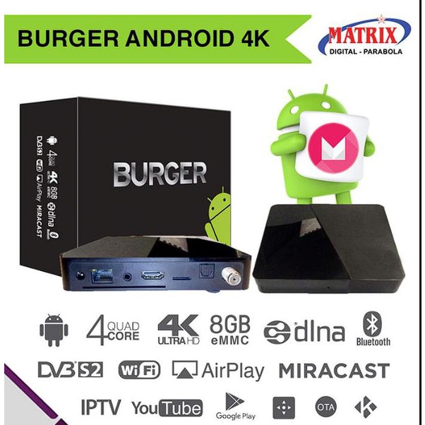 Android Box Burger 4K Matrix -