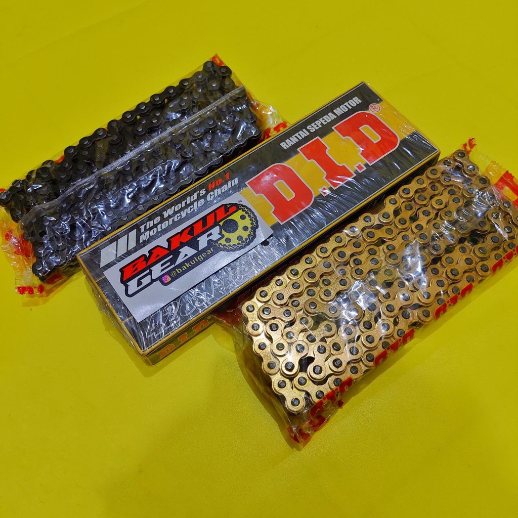 Rantai DID 428H 428 HDS GOLD BLACK Panjang 130L 140L