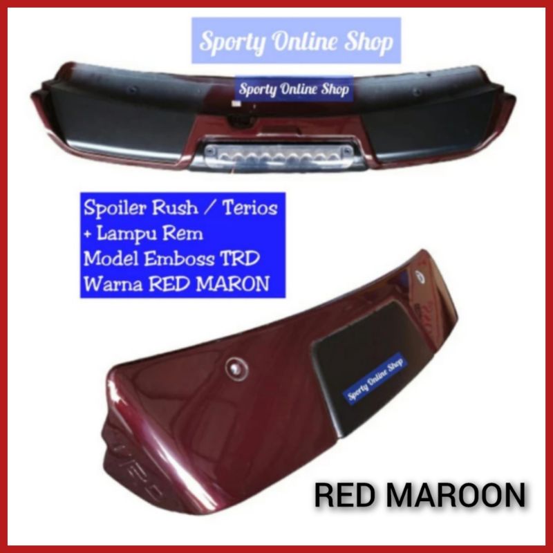 Spoiler Sayap Mobil Rush Terios 2004-2017 Model Embos TRD