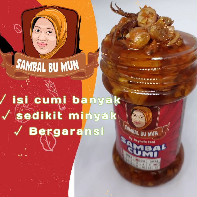 sambal cumi pedas /botolan/120 gr