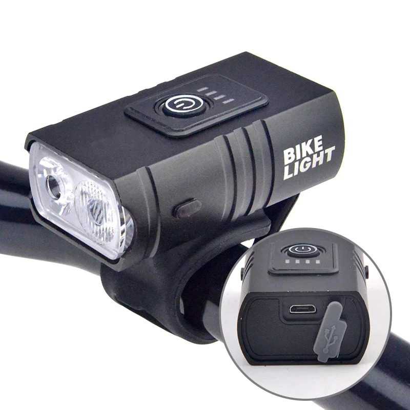 ( 100% BARANG ORI ) BIKEONO Lampu Sepeda LED T6 Bike Light USB Charge 6 Mode 1000lm - BK60