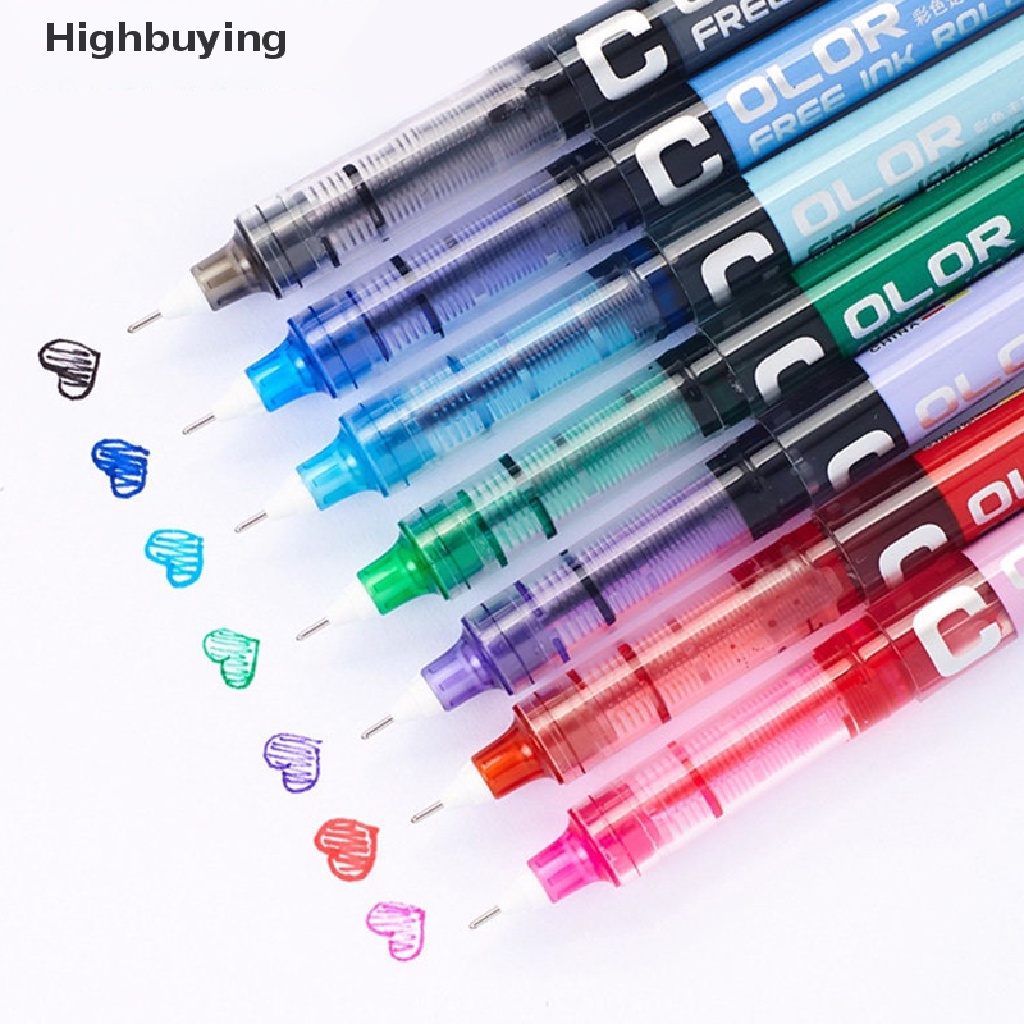 Hbid Type Gel Pulpen Lurus Cair Color Pen Water Stationery Kantor Glory
