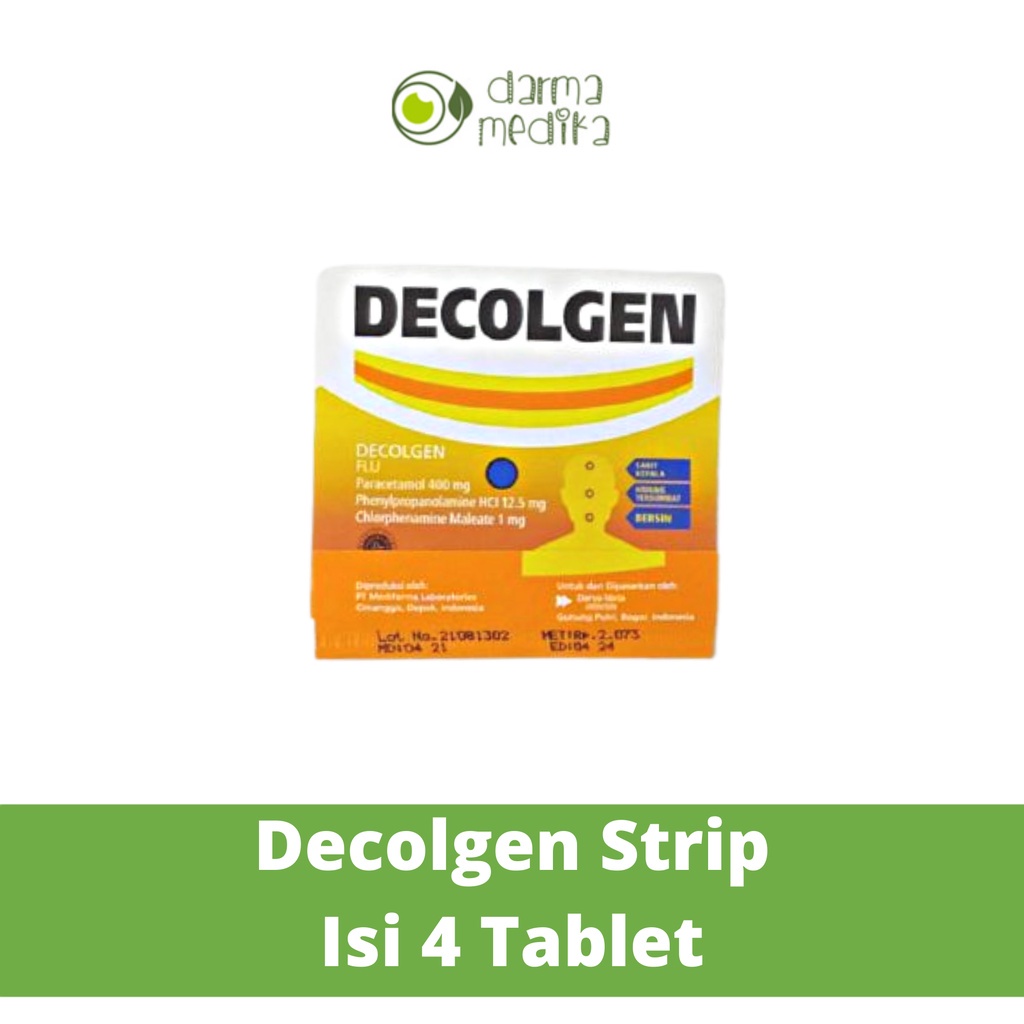 Decolgen strip isi 4 tablet