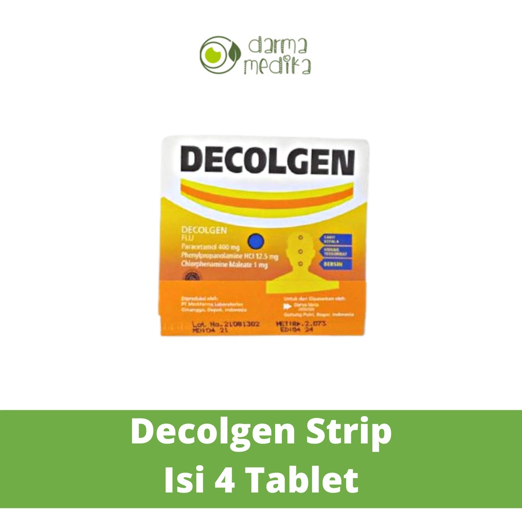 Decolgen strip isi 4 tablet