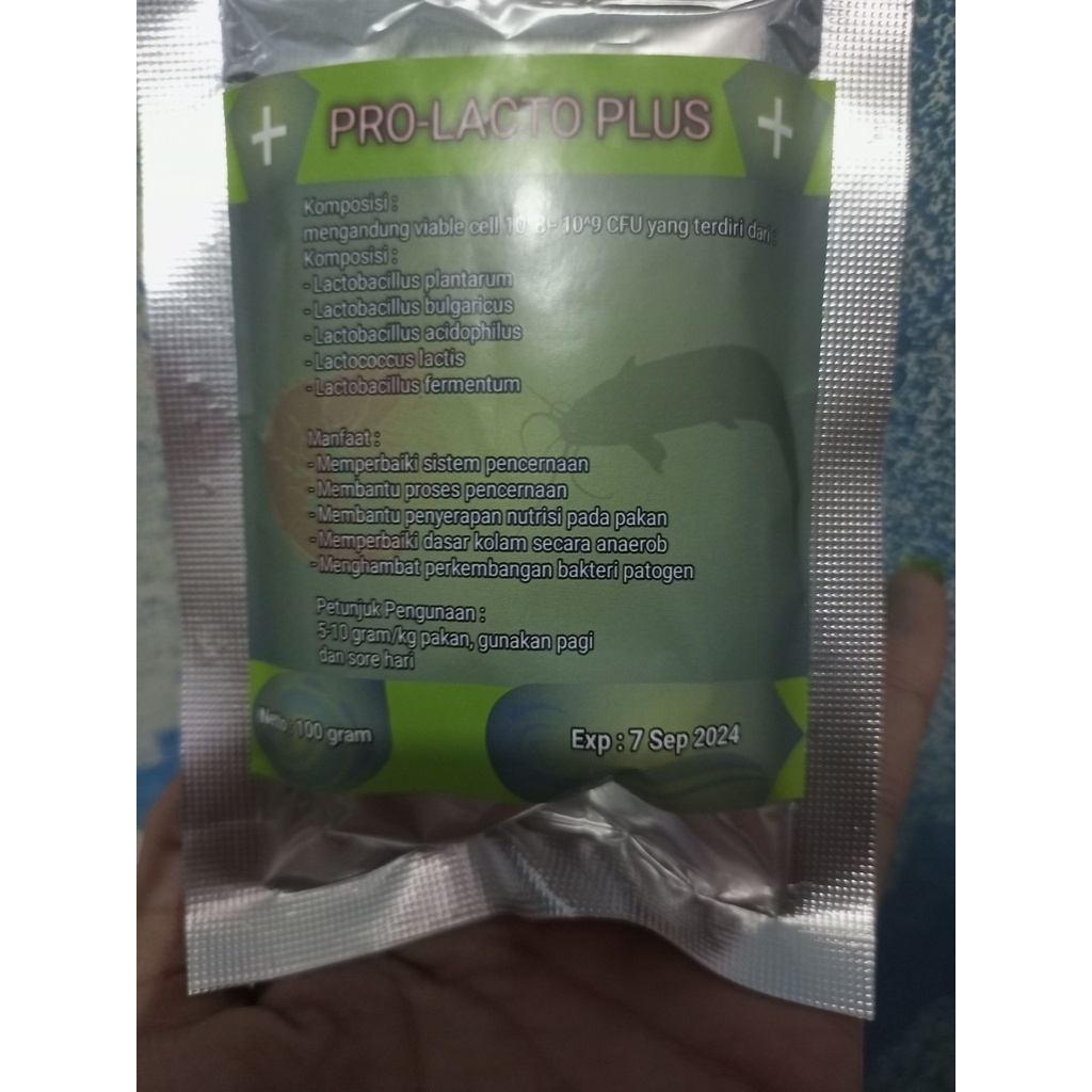 Probiotik lactobacillus plus 100 gram / lactobacillus / probiotik ikan / probiotik udang / probiotik