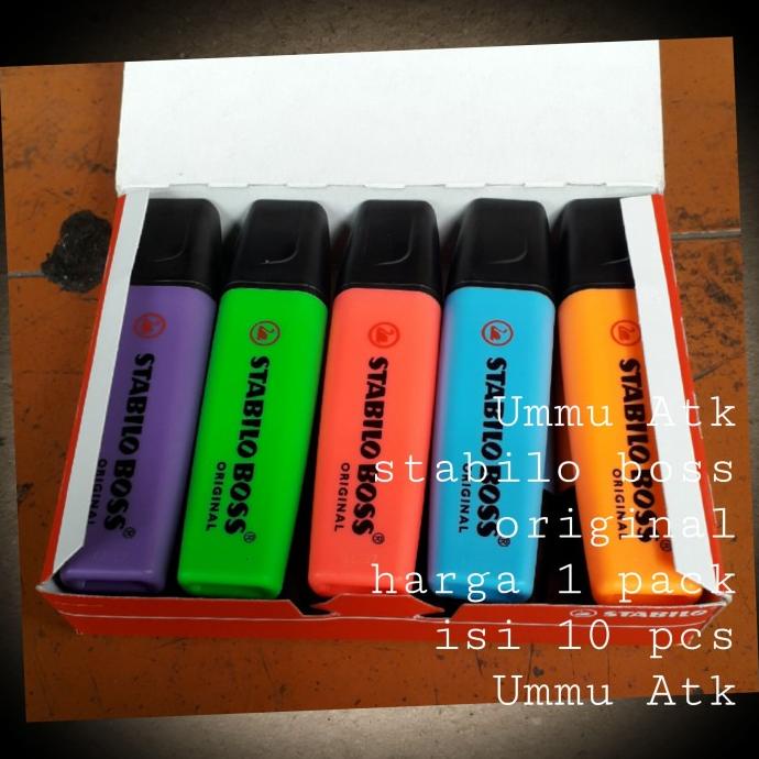 

stabilo boss harga untuk 1 pack isi 10 pcs original