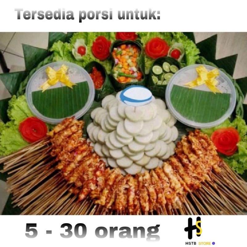 Jual Nasi Tumpeng Sate Ayam Tersedia Porsi Orang Nasi Tumpeng