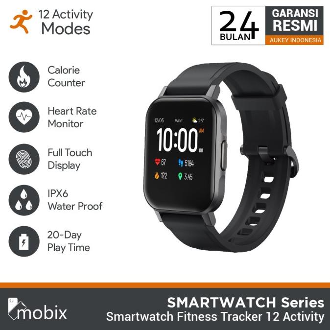 BAYAR DITEMPAT Smartwatch Aukey Fitnes Tracker 12 Activity - 500911 SMART WATCH PRIA/SMART WATCH WANITA/SMART WATCH ANAK