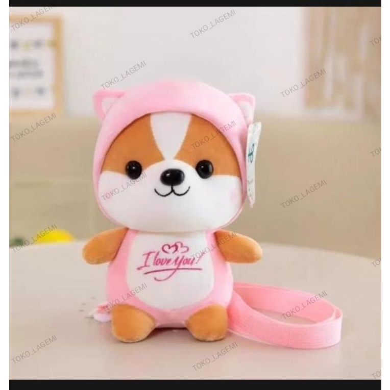 Tas Boneka Tupai Tas Ransel Wanita Korea Bentuk Tupai Tas Gendong Anak Chipmunk Korea Bahan Lembut Halus