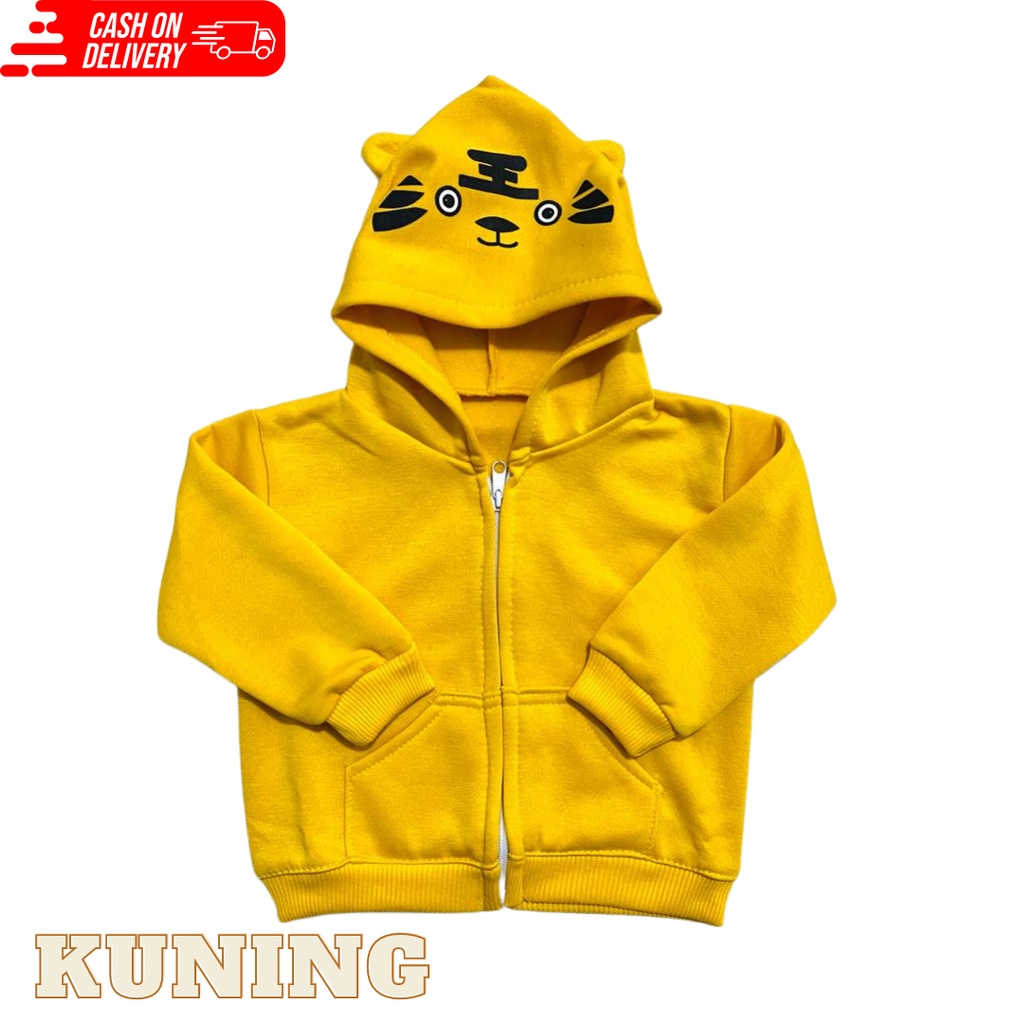 COD Jaket Bayi Karakter Hoodie Usia 0-12 Bulan Baju Baby Gracia