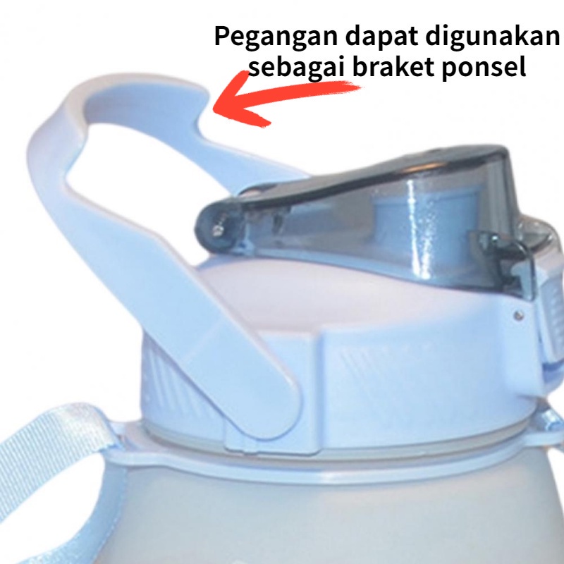 【Gratis Tali Panjang&amp;2D&amp;3D Stiker】Botol Minum Viral /Botol Gemoy Pelangi/ Botol Minum Gemoy Viral/Botol Viral Lucu