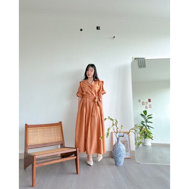 KANON - Aomi Dress - Dress imlek sailor kemeja maxi hijab friendly