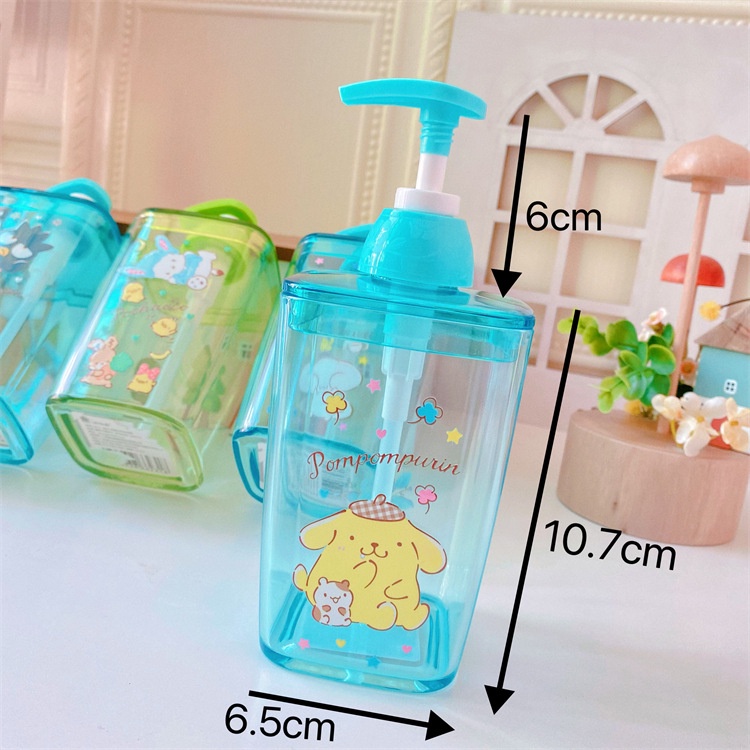 Botol sabun pump travel set kuromi my melody little twin star hello kitty cinnamoroll batzmaru pompompurin stitch snoopy