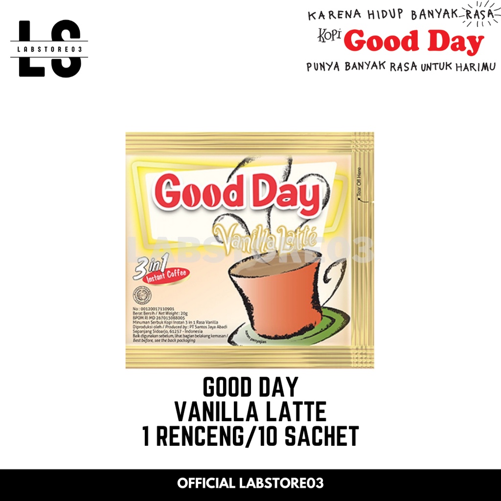

Good Day Vanilla Latte 10 Sachet