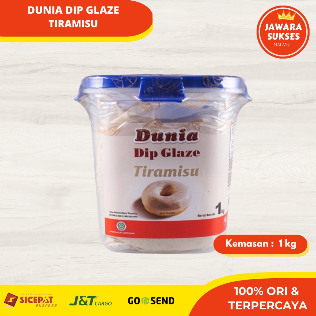 

Dunia Dip Glaze Tiramisu 1 Kg | Dunia Topping Donat Tiramisu