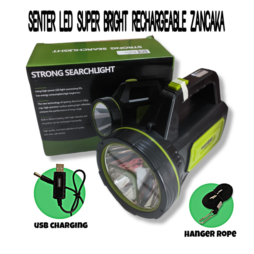 Senter TaffLED ZanCaKa LED Super Bright Rechargeable 10W 13500 Lumens