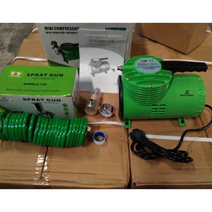 Kentaro Kompresor Mini Set Spray Gun F75G