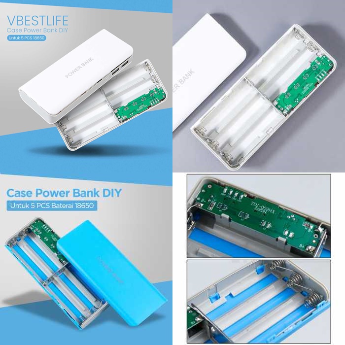 Case Untuk Power Bank DIY untuk 5 PCS 18650 - YDJ-009HX