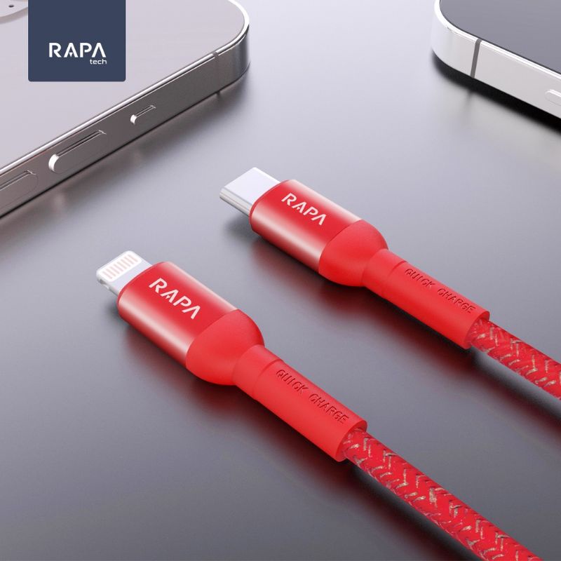 RAPAtech DC1014 Type-C to Lightning Fast Charging 27W Data Cable