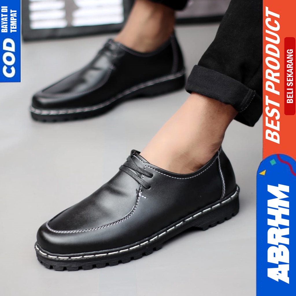 Sepatu Docmart Pria Formal Pantofel Kerja Kantor Abrhm VICTOR