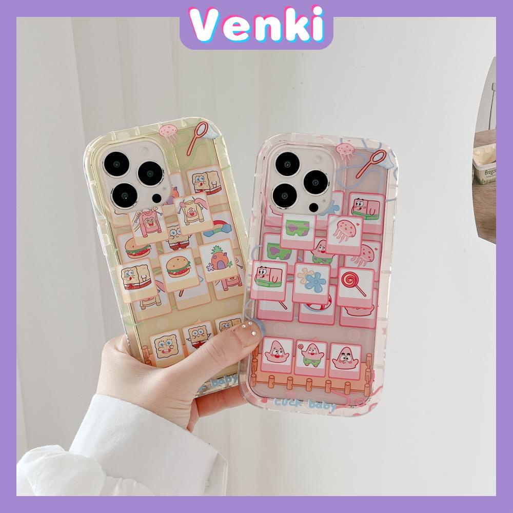 Case For iPhone 14 Pro Max TPU Soft Jelly Airbag Clear Pink Yellow Case Cute Cartoon Camera Protection Shockproof For iPhone 14 13 12 11 Plus Pro Max 7 Plus X XR