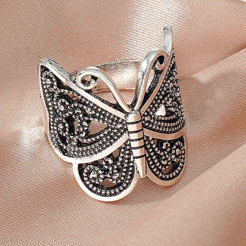 Cincin Vintage Butterfly Cincin Lucu Binatang Serangga Untuk Wanita