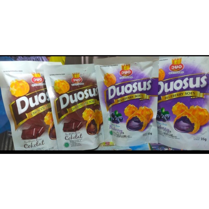 

Duosus soes cokLat dan bLueberry •| cemilan soes enak murah 35g