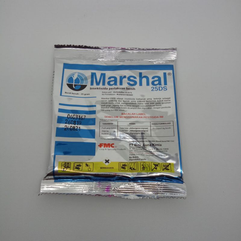 insektisida marshal bubuk 25DS 25gr.