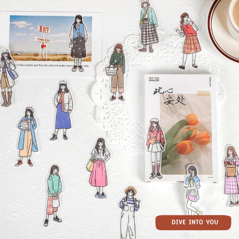 

Bullet Journal Kit | (10 pcs) Dive into You ~ People Series Sticker