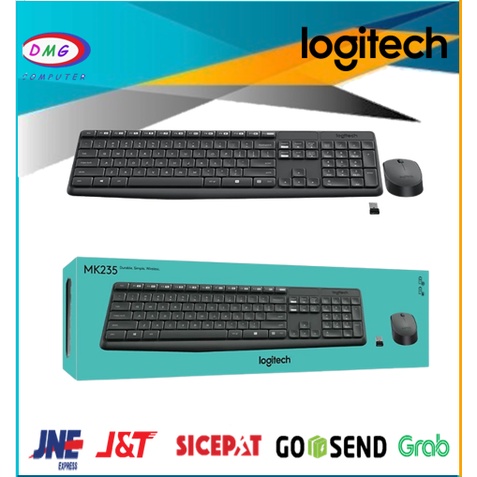 LOGITECH WIRELESS COMBO KEYBOAD + MOUSE MK235 / MK 235 NEW