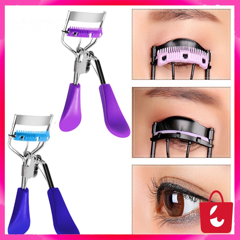 ✅ BISA COD Penjepit Bulu Mata Sisir Makeup Eyelash Curling Penjepit Bulu Mata Lentik Dengan Sisir Eyelash Curler Pelentik Bulu Mata-SS