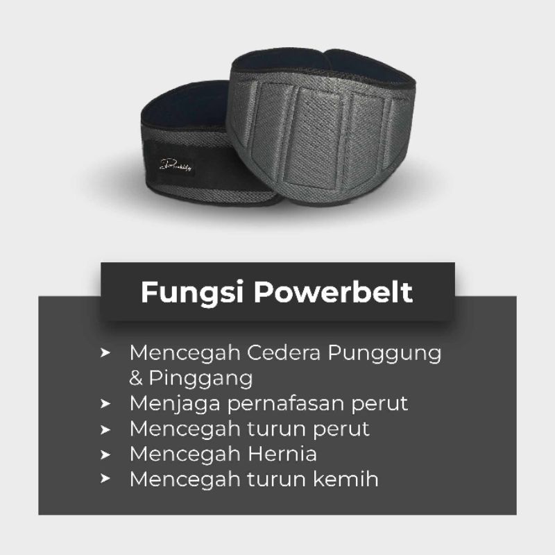 SABUK GYM SABUK FITNESS POWER BELT SABUK ANGKAT BEBAN (DurabilityPower)