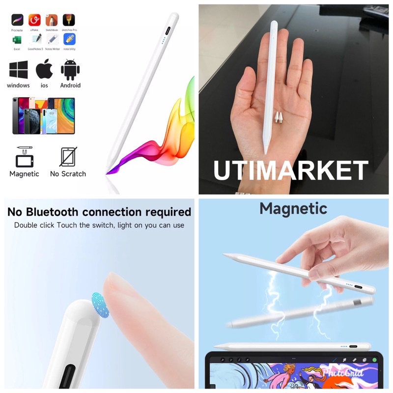 stylus pen capacitive universal android ios usb type c