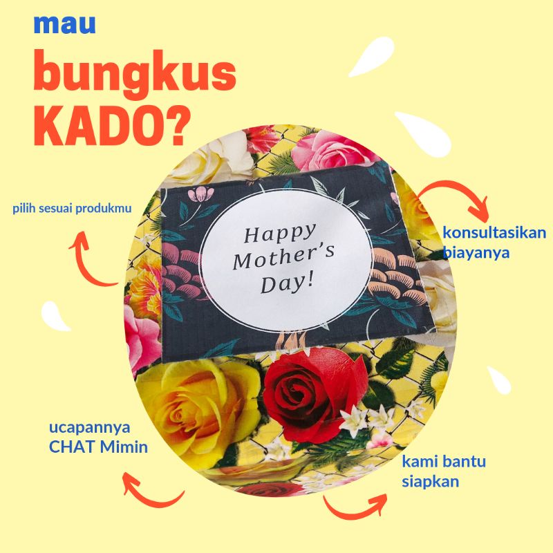 

Kertas Kado per lembar (sesuaikan dengan ukuran paket)