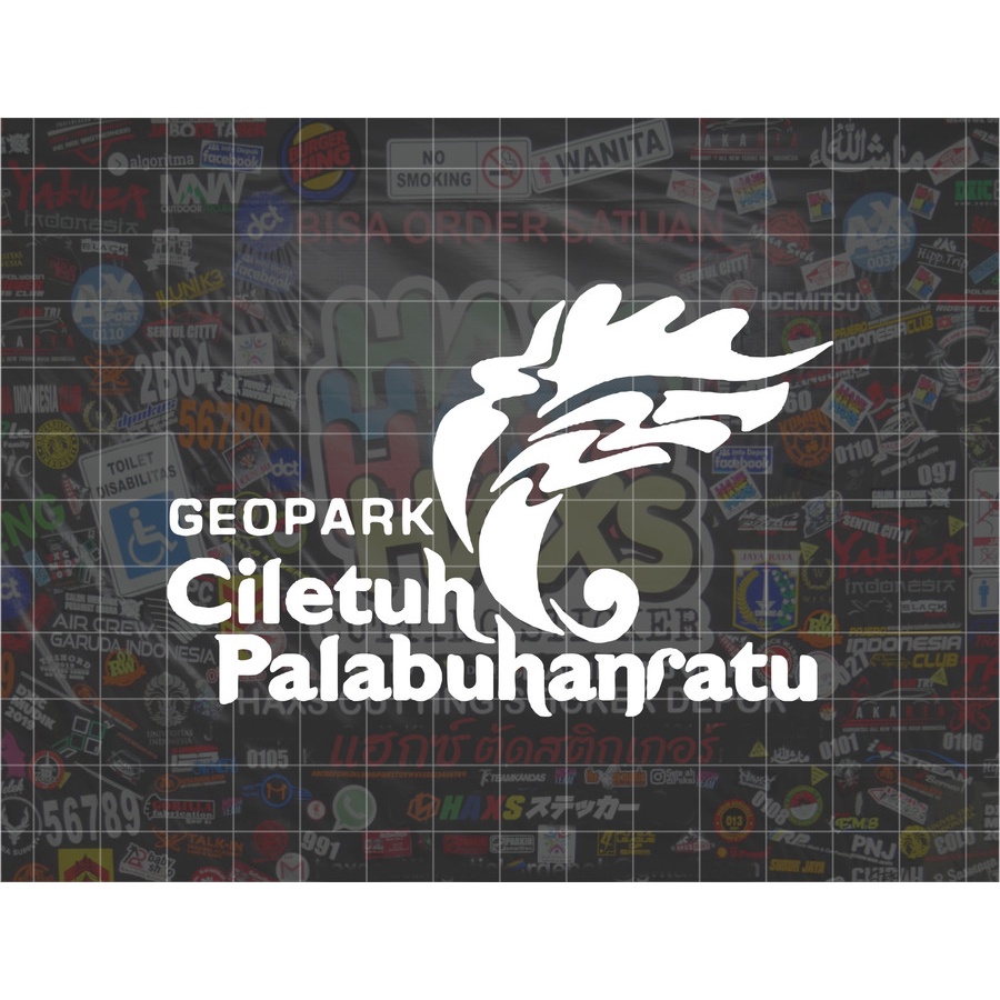 Cutting Sticker Geopark Ciletuh Ukuran 10 Cm Untuk Motor Mobil