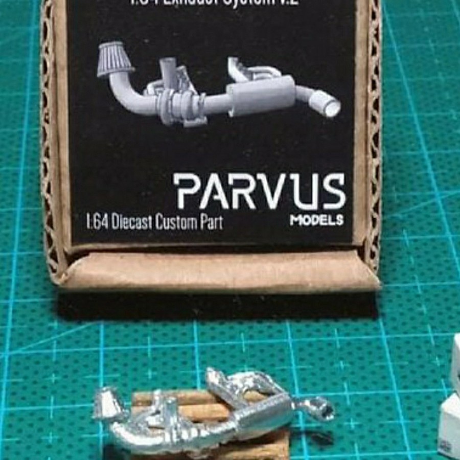 Parvus Models Exhaust System V2 Knalpot custom Hot Wheels Tomica 1 64