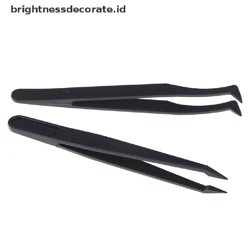 [Birth] Curved Straight Tip Forceps Diamond Paing Pinset Petik Plastik [ID]