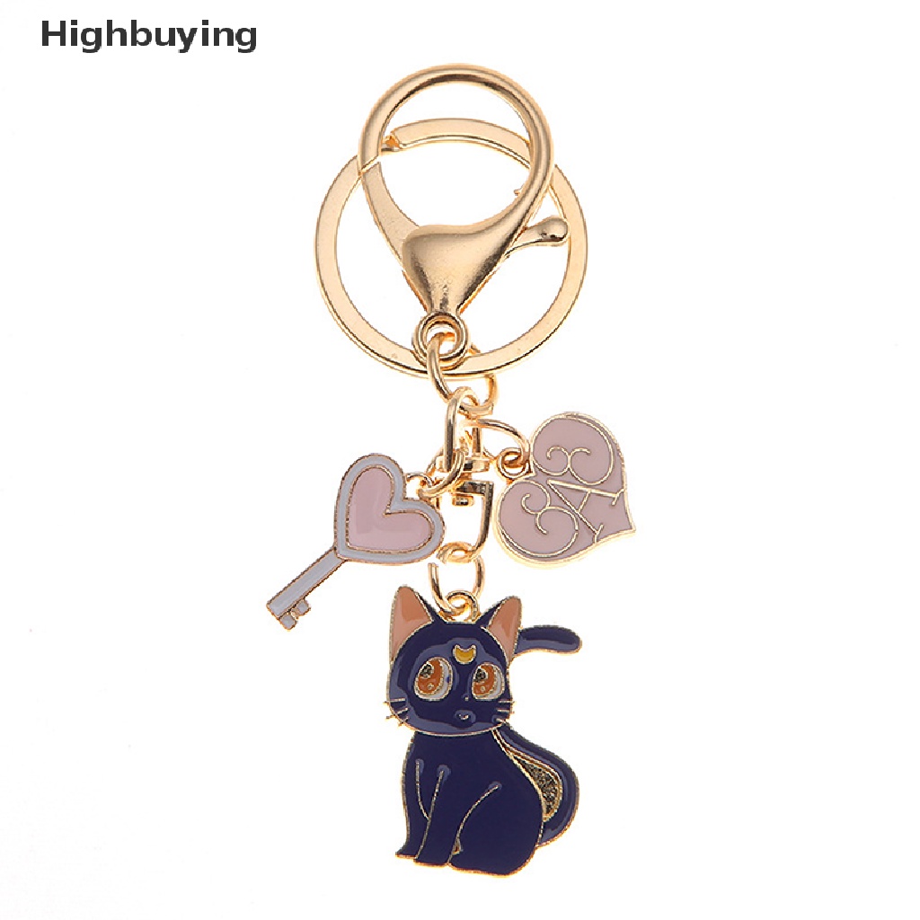 Hbid Sailor Moon Keychain Sweet Cat Girl Gantungan Kunci Mobil Desain Kreatif Kartun Lucu C Glory