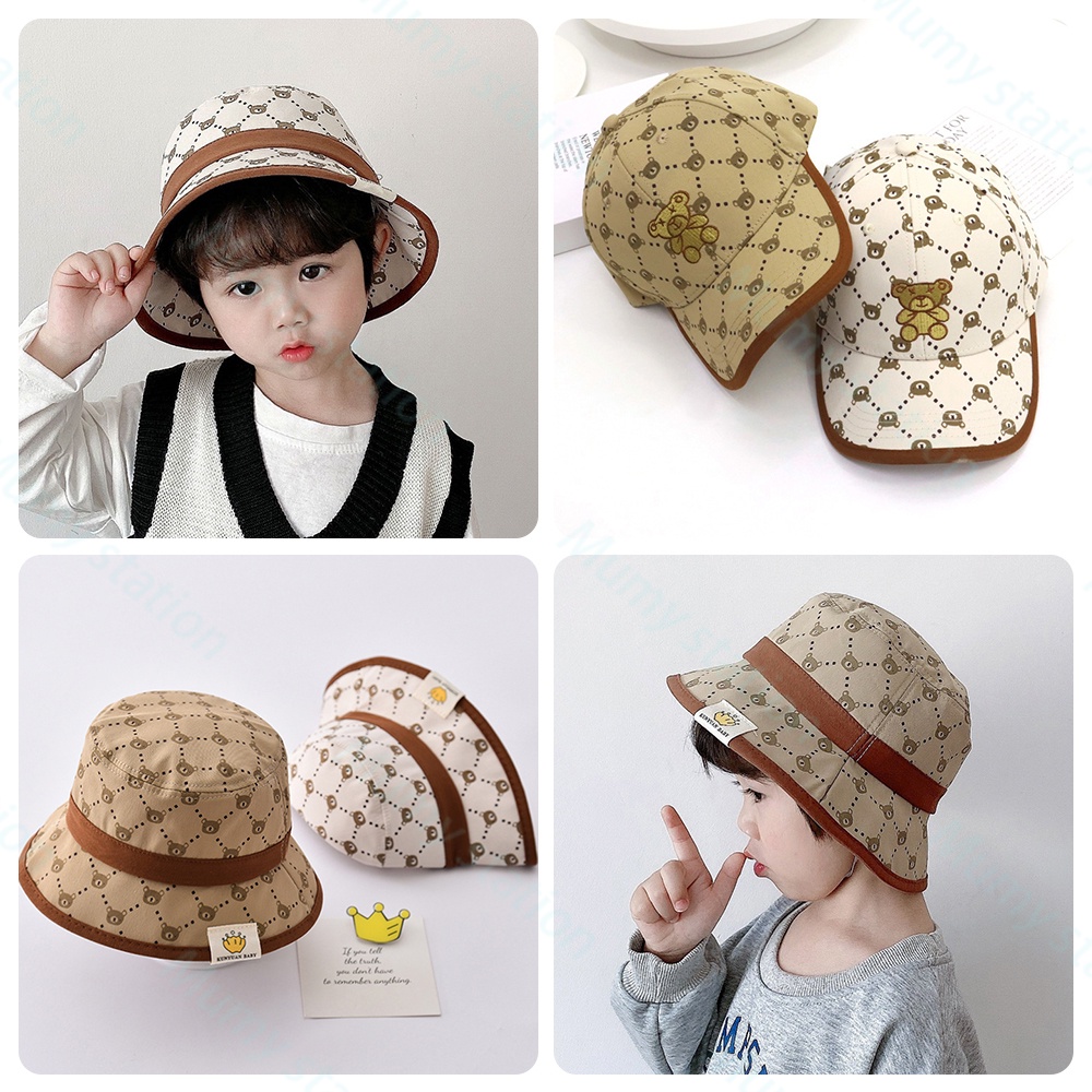 Mumystation Topi Baseball Bucket Anak Laki Laki Perempuan Import fashion