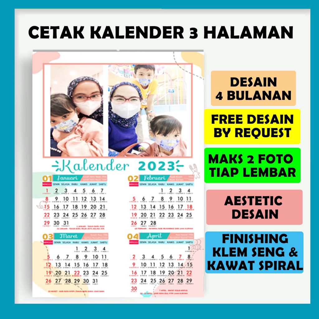 

KALENDER DINDING 3 LEMBAR