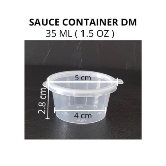 Cup Saus 35Ml/ Cup Sambal/ CUP SAUCE DM P1,5 35ML ISI 50