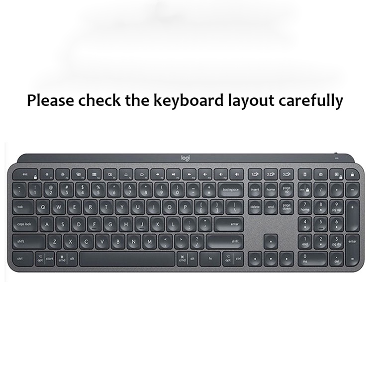 Logitech Mx Keys Keyboard Cover Wireless Bluetooth Pelindung Keyboard Logitech Wireless Illuminated Keyboard Silicon Pelindung Keyboard Cover Cakupan Penuh