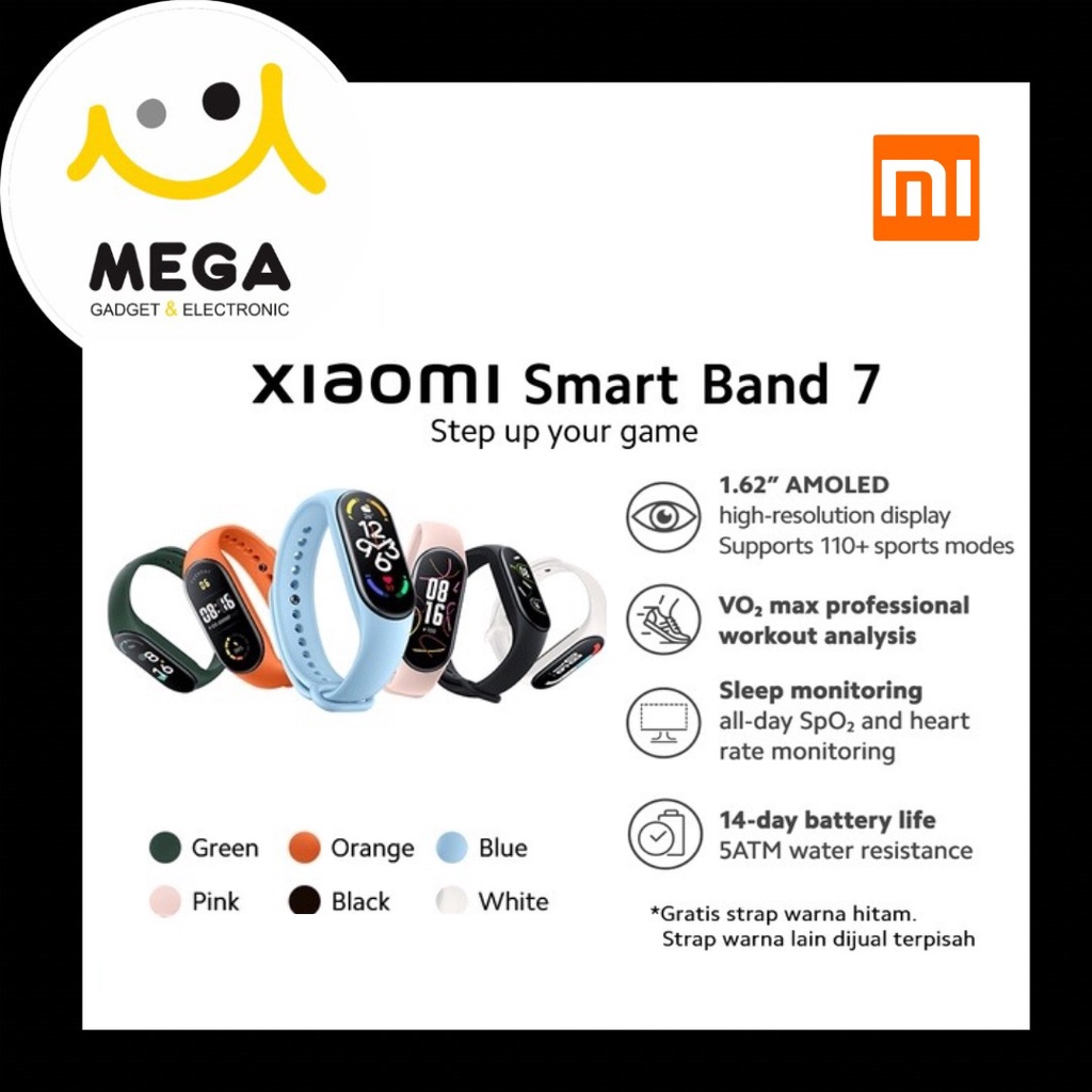 Xiaomi Mi Smart Band 7 Garansi Resmi Xiaomi Indonesia