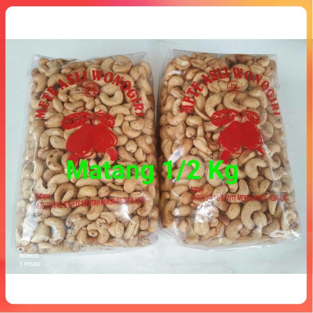 

GROSIR Jual Kacang Mede / Mete MATANG ASLI WONOGIRI Lezat & Gurih netto 500 gram