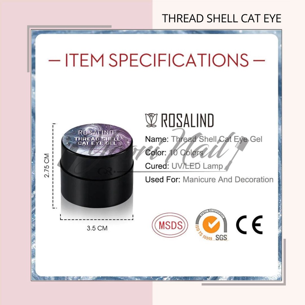 Thread shell cat eye gel  kutek cateye gel polish nail art nailart