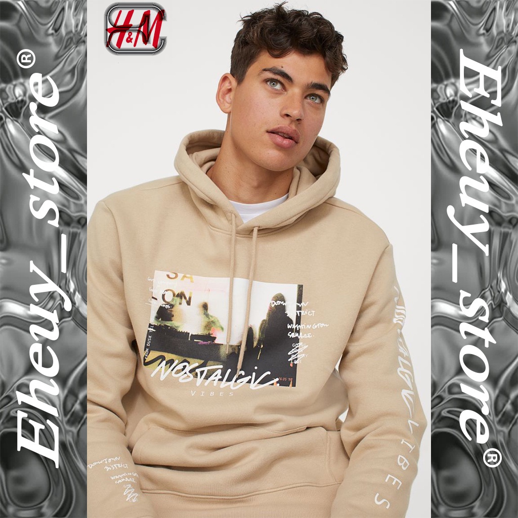 HOODIE H&amp;M NOSTALGIC cream hoodie nostalgic vibes HnM Hoodie h&amp;m cream