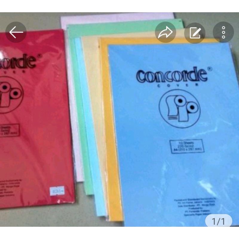 

kertas Concord a4 gratis ongkir