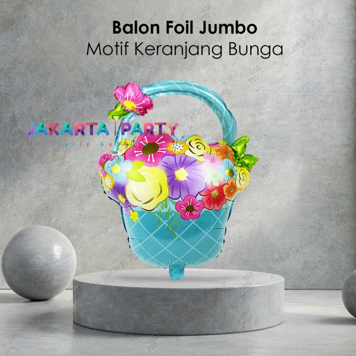 Balon Foil Karangan Bunga Tosca / Foil Bunga / Foil Karangan Bunga